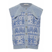 DEVOTION TWINS "GLEAM"Cotton Jacket Sleeveless Jacquard - Image 2
