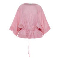 DEVOTION TWINS "INDIGO" Cotton Blouse Gaze - Image 4