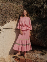 DEVOTION TWINS "INDIGO" Cotton Blouse Gaze - Image 6