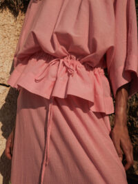 DEVOTION TWINS "INDIGO" Cotton Blouse Gaze - Image 2