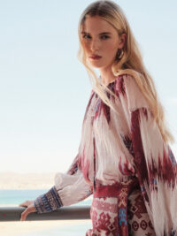 DEVOTION TWINS "ARIA" Linen Blouse Print - Image 4