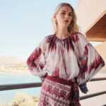 DEVOTION TWINS "ARIA" Linen Blouse Print