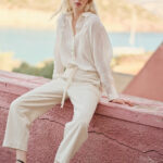 DEVOTION TWINS "HIBISCUS" Cotton Pants