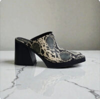 SO CHIC TAZ Mule Grey Snake - Image 2