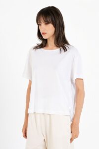 PHILOSOPHY WEAR  ORGANIC JERSEY CROPPED T-SHIRT
