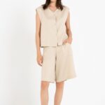 PHILOSOPHY WEAR Twill Linen Shorts