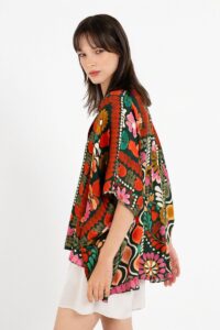 PHILOSOPHY WEAR Satin Print Oversized Shirt - Image 3