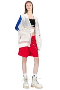 MWM Oversized Mesh Bomber Jacket - Image 2