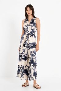 PHILOSOPHY WEAR Satin Print Jumpsuit