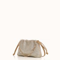 CHRISTINA MALLE "CECILIA" Silver Straw Mini Bag - Image 2