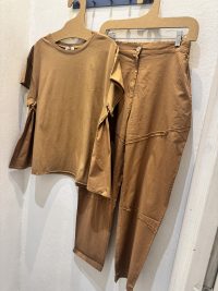LOLISTY "PANTS IN POPLIN WITH DECORATIVE SEAMS" - Image 2