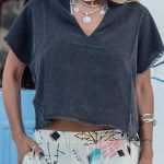 LOLISTY "LINEN CROP" Top