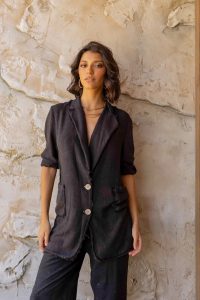 LOLISTY "OVERSIZED LINEN BLAZER"